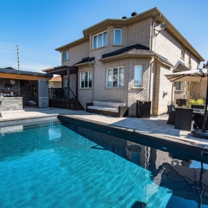 teal rectangle pool